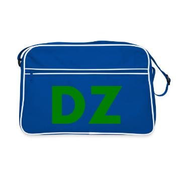 Dz - Retro Tasche - Blau/Weiß - Vorne