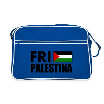 Fri palestina - Sac Retro - bleu/blanc - Devant