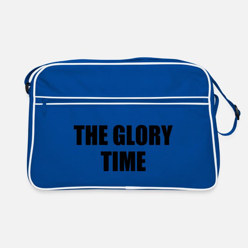 The glory time - Retro Tasche - Blau/Weiß
