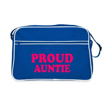 Proud auntie - Retro Bag - blue/white - Front