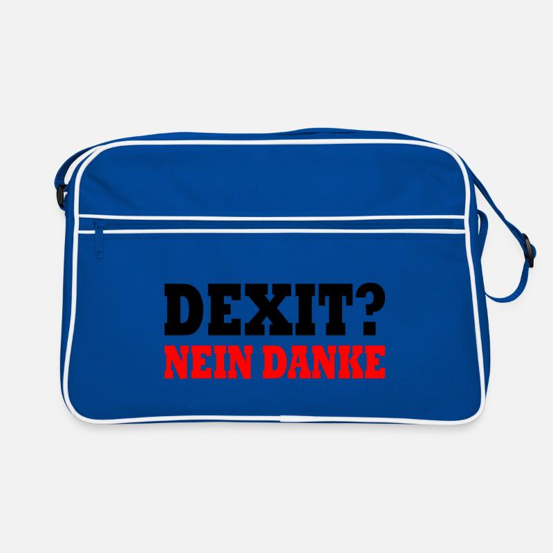 Dexit nein danke Retro Tasche