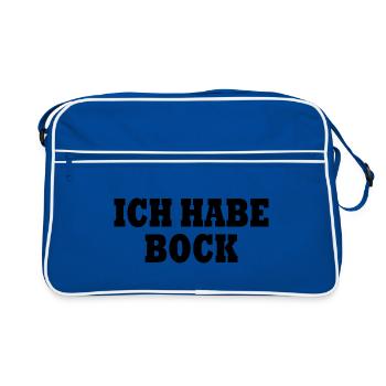I'm up for it - Retro Bag - blue/white - Front
