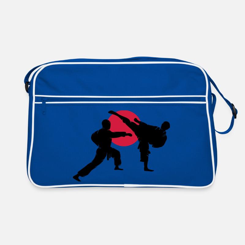 two karate fighter Retro Bag
