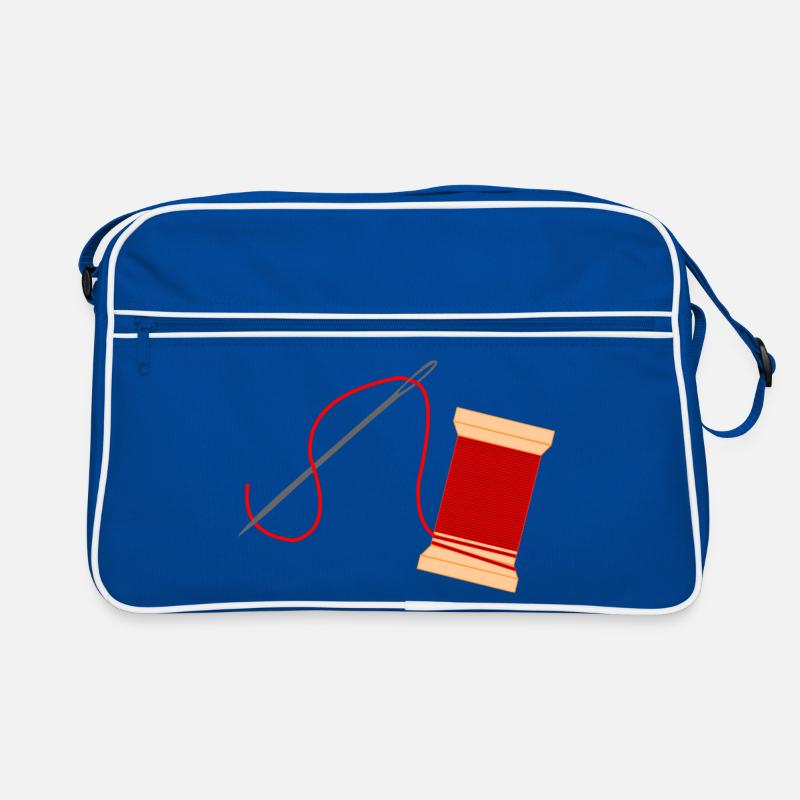 Needle and thread logo embroidery Retro Bag