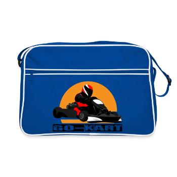 Kart go - Sac Retro - bleu/blanc - Devant