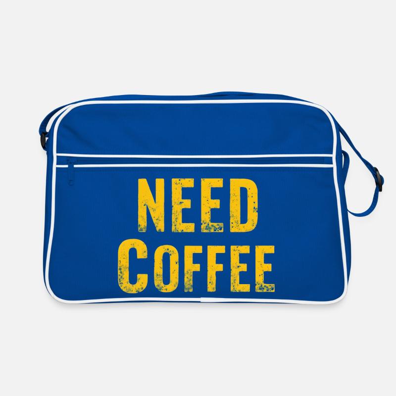 Need for Vintage Coffee Deco - Retro Bag - blue/white