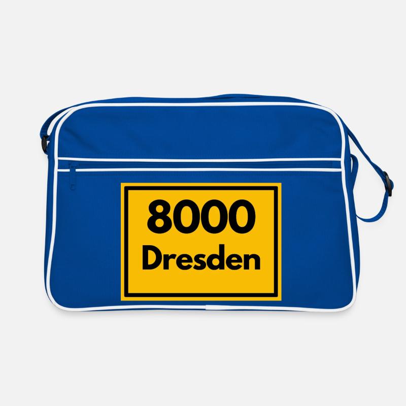 ANCIEN CODE POSTAL RETRO 8000 DRESDE ELBE Sac Retro