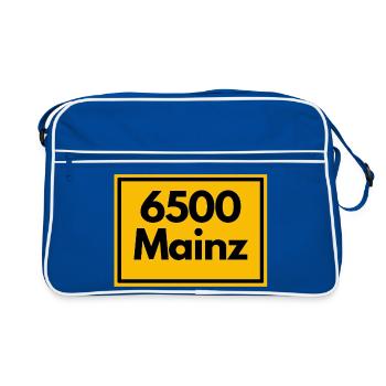 OLD POSTCODE POSTCODE RETRO 6500 MAINZ MEEENZ - Retro Bag - blue/white - Front