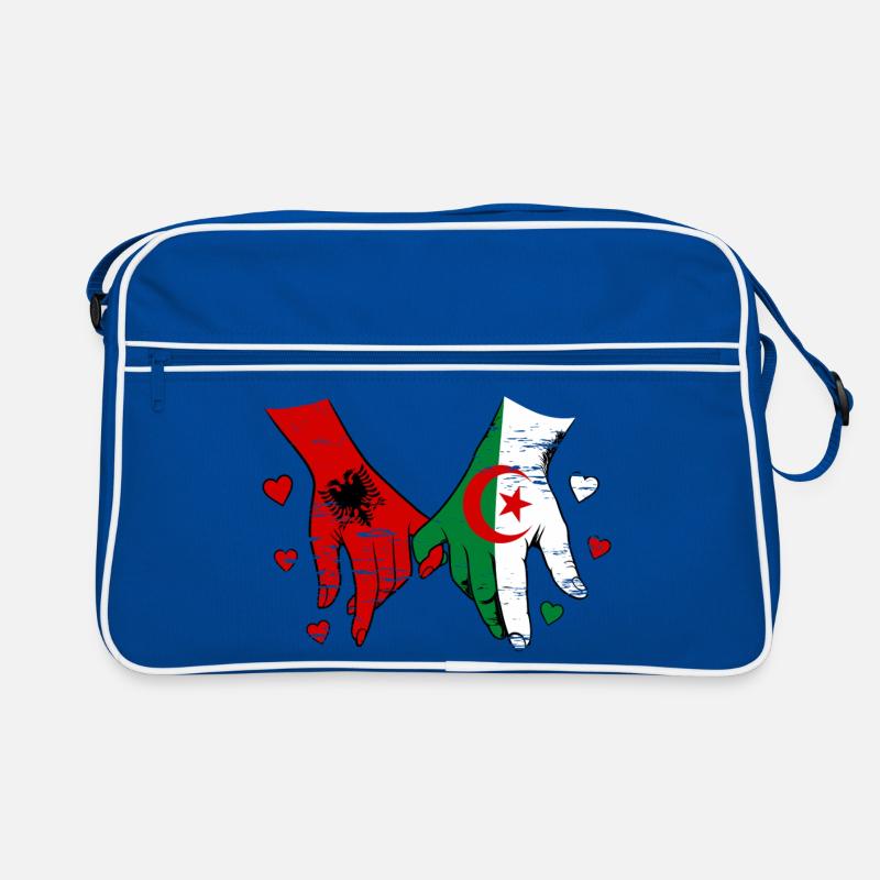 Drapeau de l’Algérie tenant la main utilisé Sac Retro