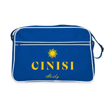 Cinisi Sicily Sun - Sac Retro - bleu/blanc - Devant
