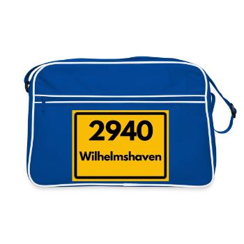 OLD POSTCODE POSTCODE RETRO 2940 WILHELMSHAVEN - Retro Bag - blue/white - Front
