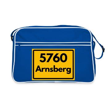 ALTE POSTLEITZAHL PLZ RETRO 5760 ARNSBERG - Retro Tasche - Blau/Weiß - Vorne