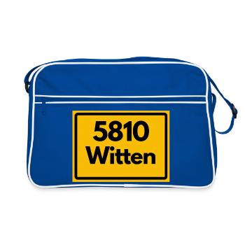 OLD POSTCODE POSTCODE RETRO 5810 WITTEN - Retro Bag - blue/white - Front