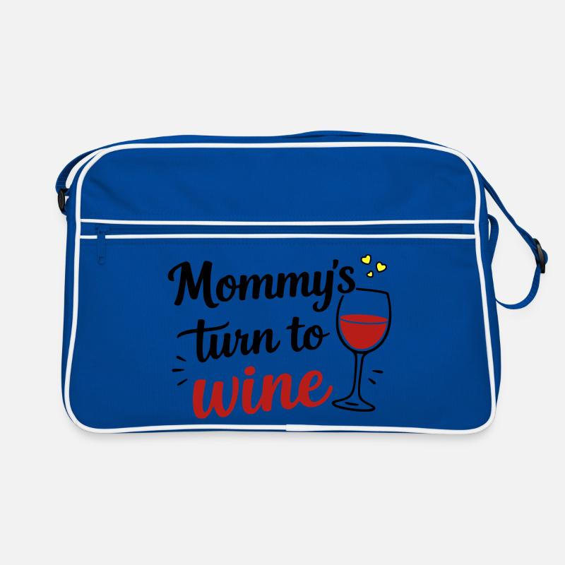 Mommy’s Turn to Wine – Muttertag Fun Design Retro Tasche