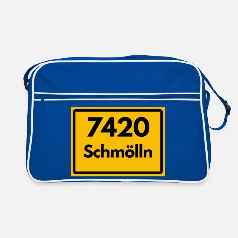 ALTE POSTLEITZAHL PLZ RETRO 7420 SCHMÖLLN Retro Tasche