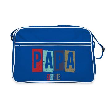 Papa Millésime 2026 - Sac Retro - bleu/blanc - Devant