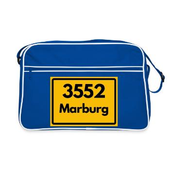 ANCIEN CODE POSTAL 3552 POSTE 35037 MARBURG HESSEN - Sac Retro - bleu/blanc - Devant