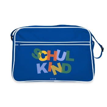 Écolier 2026 - Sac Retro - bleu/blanc - Devant