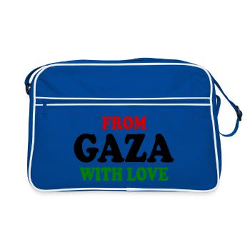 From gaza with love - Sac Retro - bleu/blanc - Devant