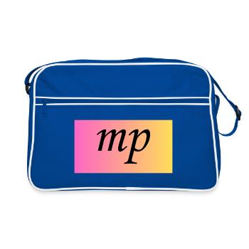 Mezzopiano Mittelleise - Musical instruction - Retro Bag - blue/white - Front