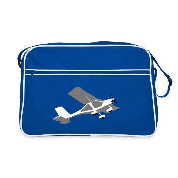 a22 Ultralight Aircraft UL Pilot Aircraft - Retro Bag - blue/white - Front