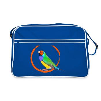 Gouldamadine 01 - Retro Tasche - Blau/Weiß - Vorne