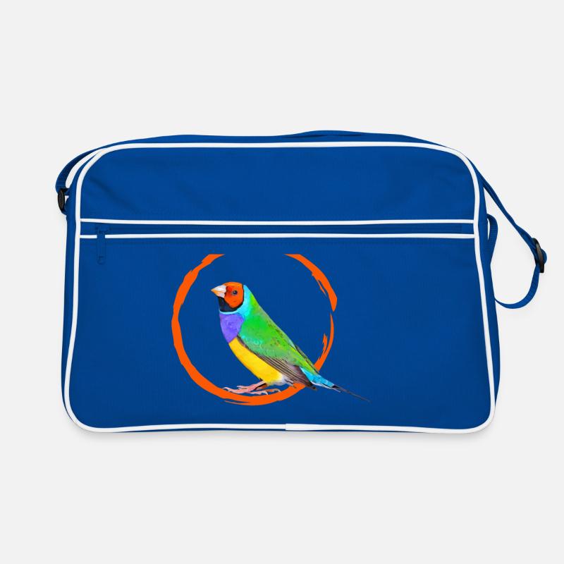 Gouldamadine 01 - Retro Tasche - Blau/Weiß