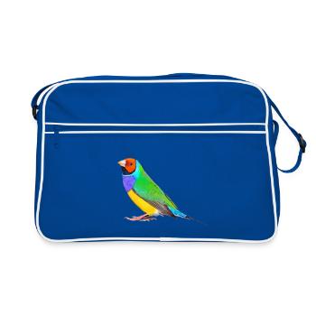 Gouldamadine plain 01 - Retro Tasche - Blau/Weiß - Vorne