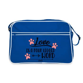 Chien - Sac Retro - bleu/blanc - Devant