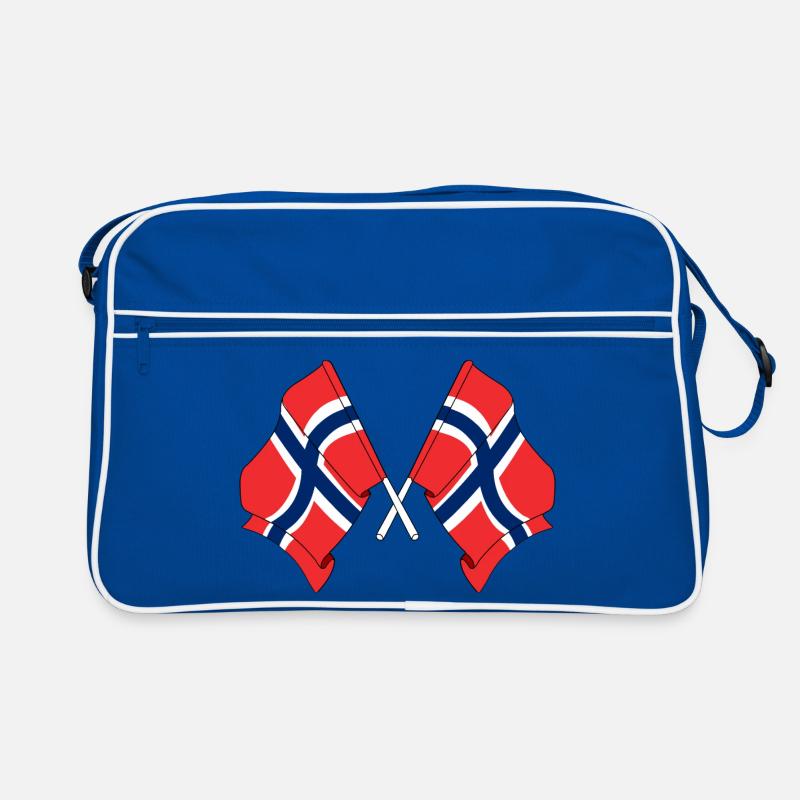 Two flags Norway Retro Bag