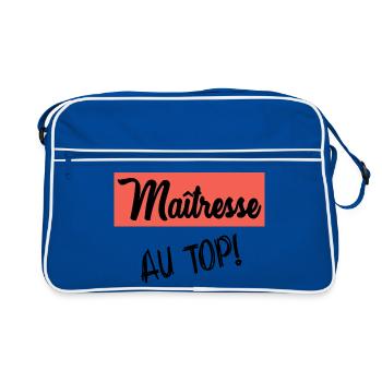MERCI. MAÎTRESSE. MERCI MAÎTRESSE. MAITRESSE - Sac Retro - bleu/blanc - Devant
