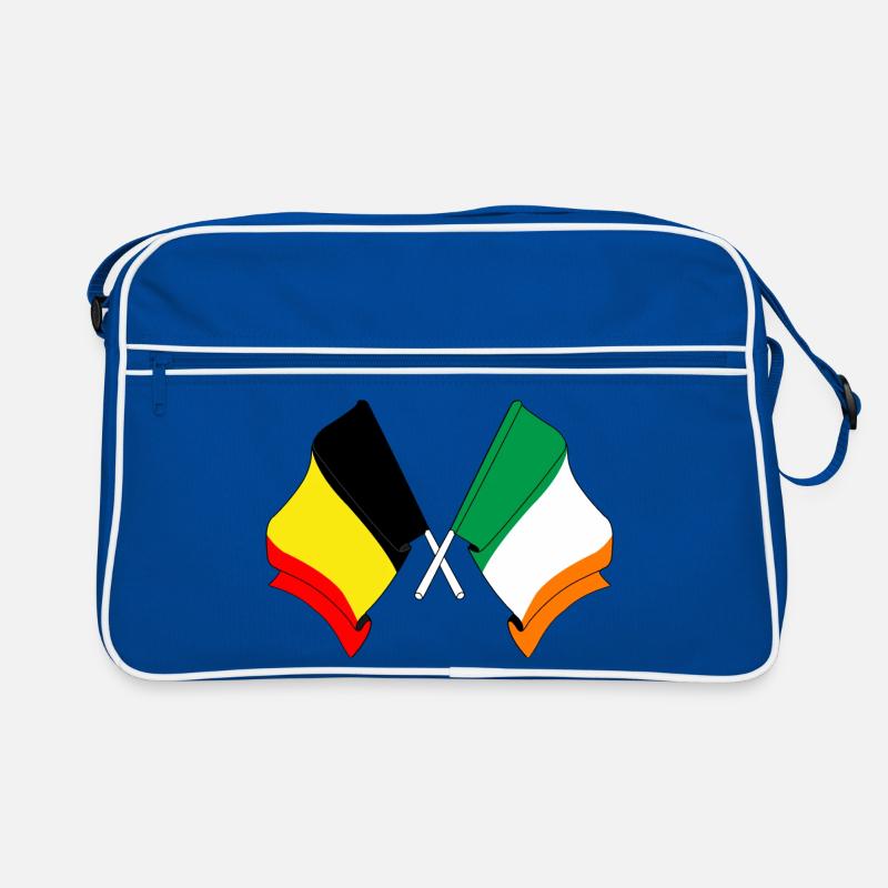 Drapeau Belgique, drapeau Irlande Sac Retro