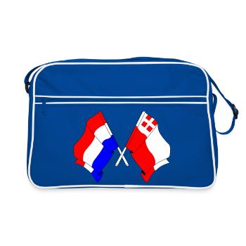 Flag of Netherlands, Utrecht crossed - Retro Bag - blue/white - Front