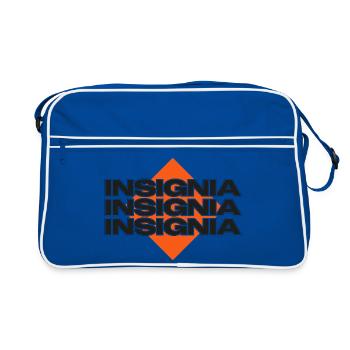 Insigne Power – Déclaration frappante - Sac Retro - bleu/blanc - Devant