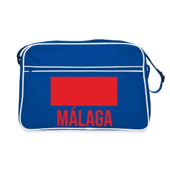Málaga Cityscape T-shirt graphique - Sac Retro - bleu/blanc - Devant