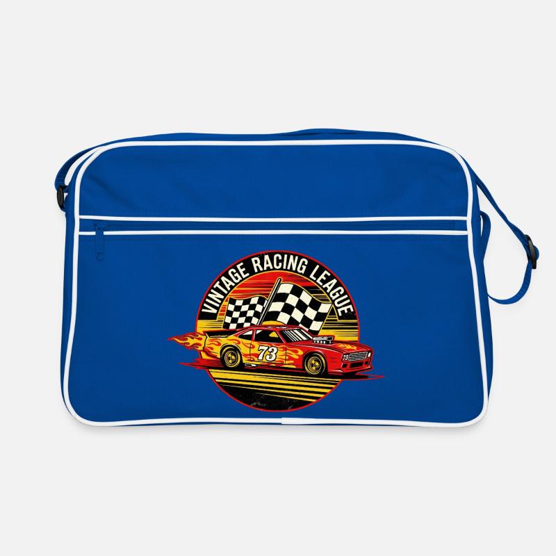 Conception de drapeaux de course vintage Sac Retro