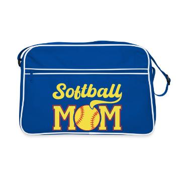 Softball Mom Retro Logo - Retro Bag - blue/white - Front