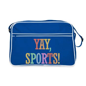 Yay Sports – Fan de sport sans méfiance (femmes) - Sac Retro - bleu/blanc - Devant