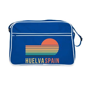 Huelva, Espagne - Sac Retro - bleu/blanc - Devant