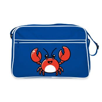 AI Human Fan Club - Retro Tasche - Blau/Weiß - Vorne