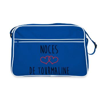 Noces de Tourmaline 52 ans de mariage - Sac Retro - bleu/blanc - Devant