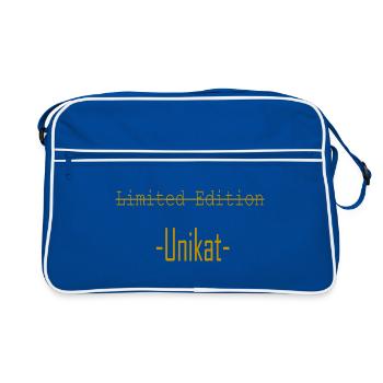 Pièce unique en édition limitée - Sac Retro - bleu/blanc - Devant