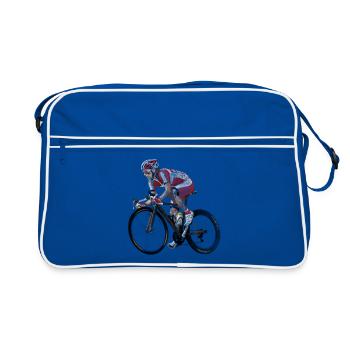 racer - Sac Retro - bleu/blanc - Devant
