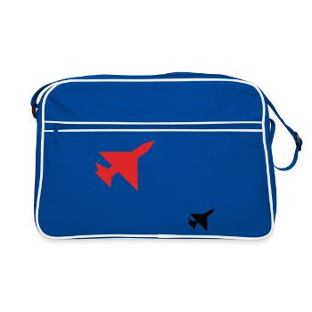 Jet Shadow - Retro Bag - blue/white - Front