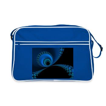 Abstraction - Retro Bag - blue/white - Front