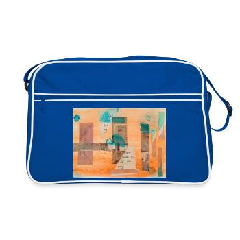 collage - Retro Bag - blue/white - Front