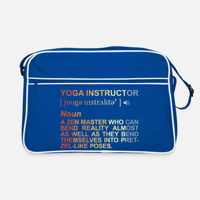 Yogalehrer Begriff Retro Tasche