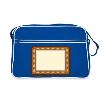 Cadre photo - Sac Retro - bleu/blanc - Devant