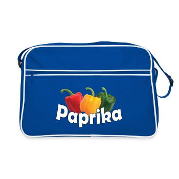 PAPRIKA - Retro Tasche - Blau/Weiß - Vorne