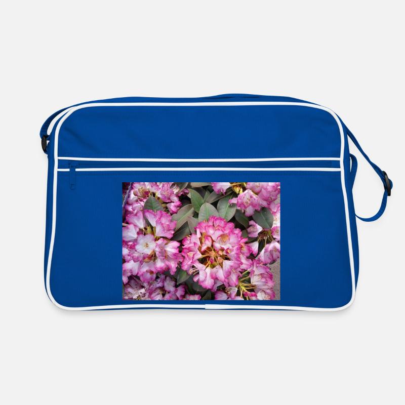 Knallpinker Rhododendron Retro Tasche